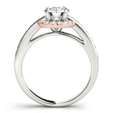 Engagement Rings Halo Round - TN50869-E